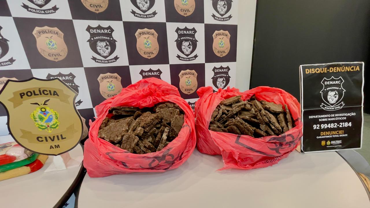 Polícia Civil apreende R$ 19,5 milhões em cocaína e cocaína negra em Manaus