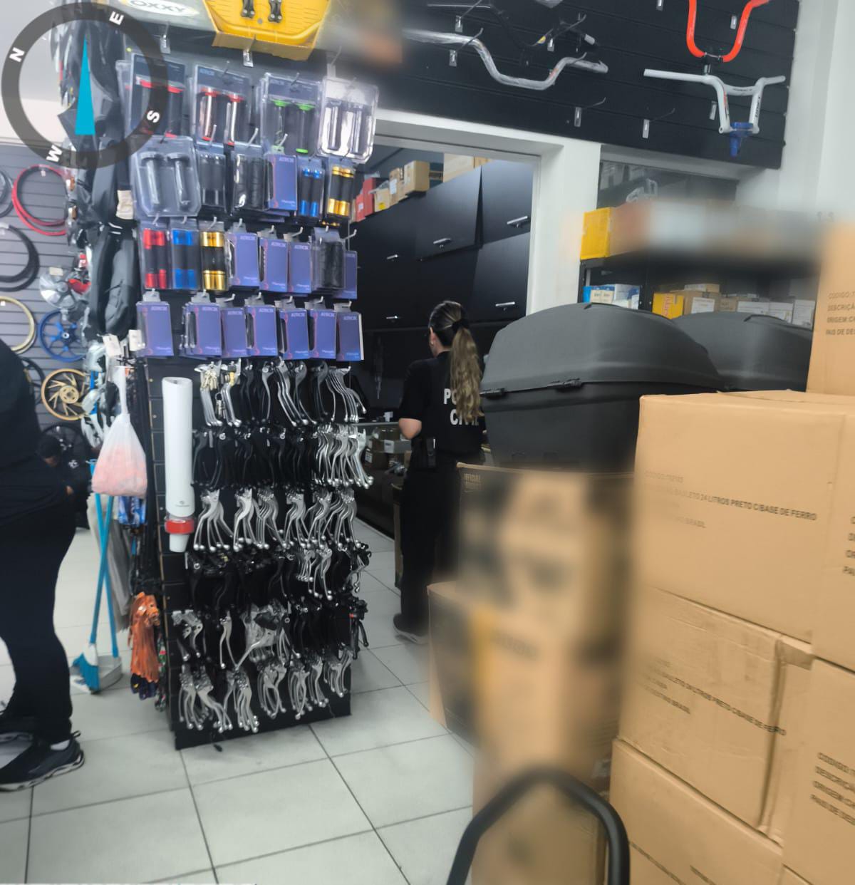 Polícia Civil desarticula comércio ilegal de peças de motocicletas