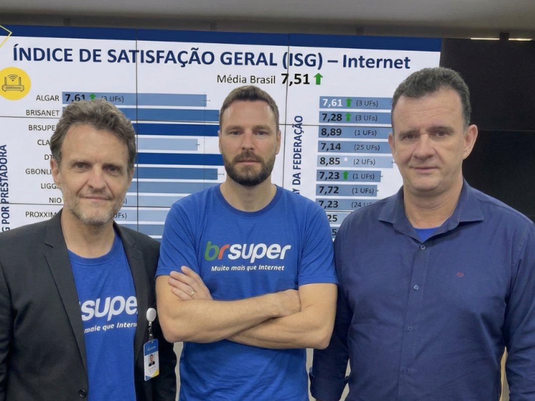 BrSuper Internet lidera ranking de satisfação da Anatel
